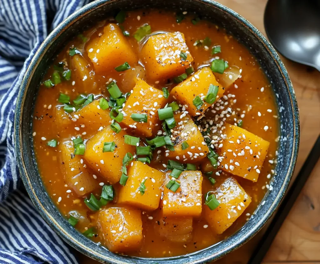 Chinese Squash Recipes Kabocha Vegan Ingredient Purpose Kabocha Squash Base ingredient, provides sweetness and creaminess. Soy Sauce or Tamari Adds umami flavor while keeping the dish vegan. Miso Paste Enhances the savory depth of soups and glazes