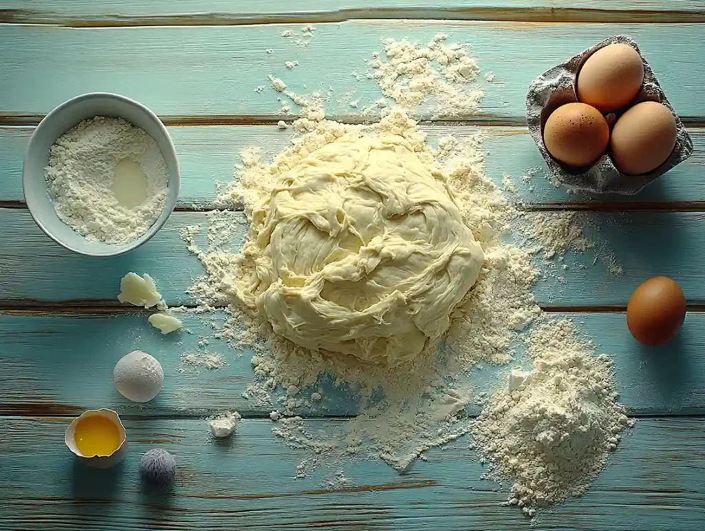 Step-by-step guide to preparing soft brioche dough for perfect cinnamon rolls.