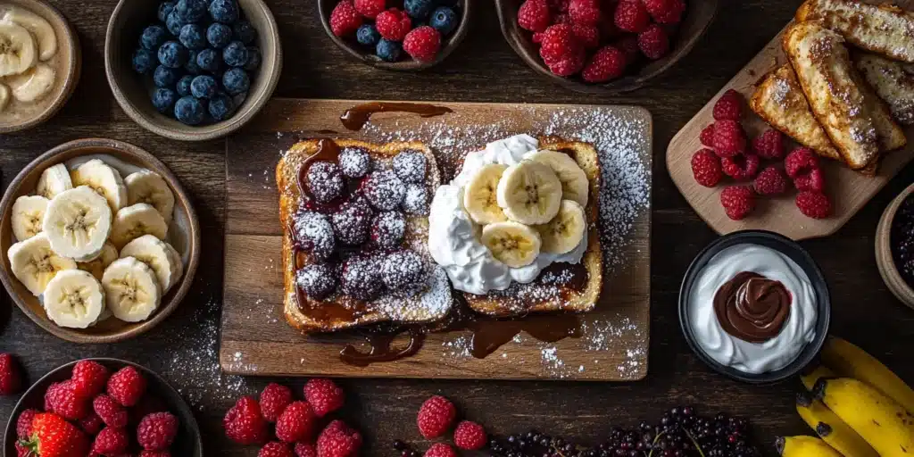 Slices of French toast cooking in a non-stick skillet, with golden edges and a spatula ready to flip.