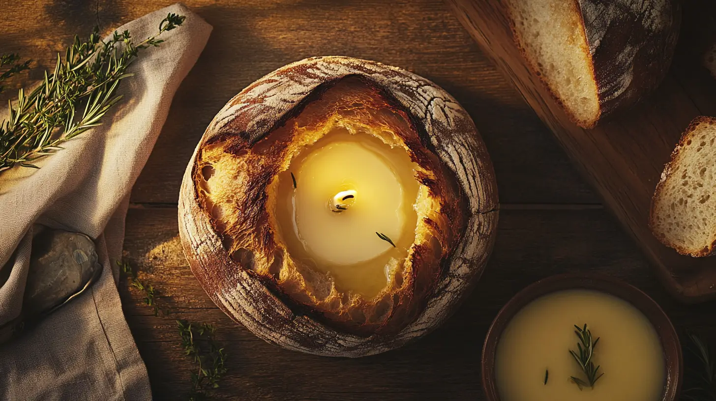 Butter Candle Melting in Sourdough – A Delicious Appetizer