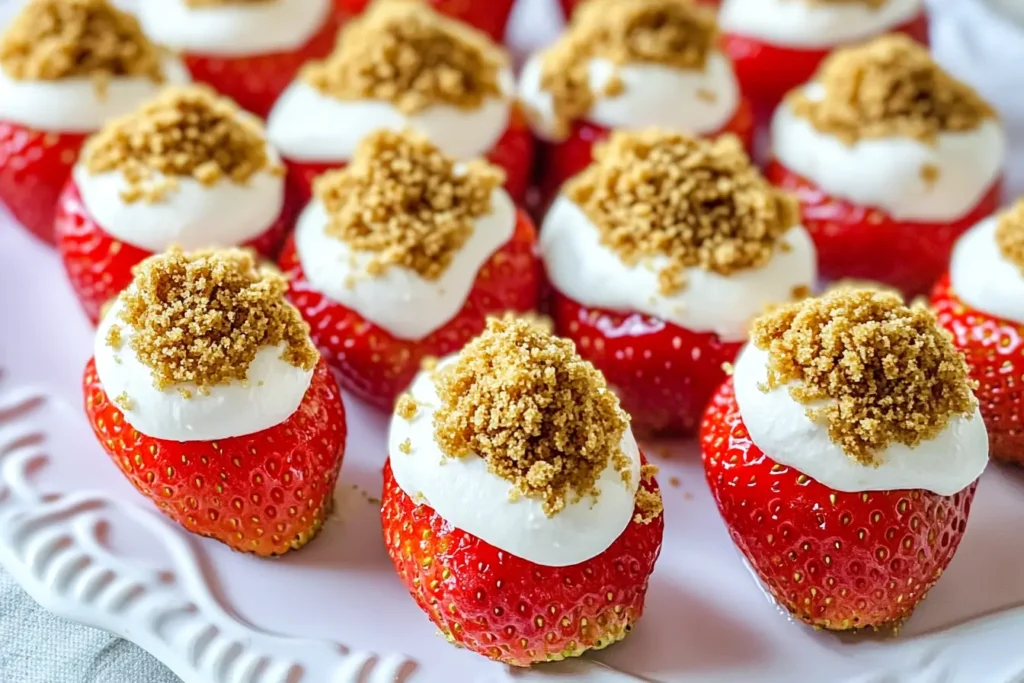 Deviled Strawberries: No-Bake Cheesecake-Stuffed Strawberries Recipe