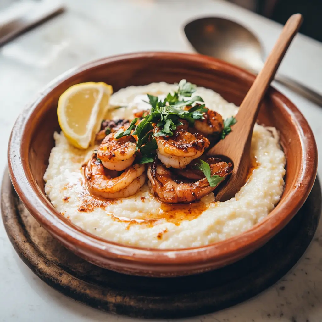 Indulge in this creamy shrimp and grits recipe with zesty flavors and Southern charm. A perfect dish for brunch, lunch, or dinner.