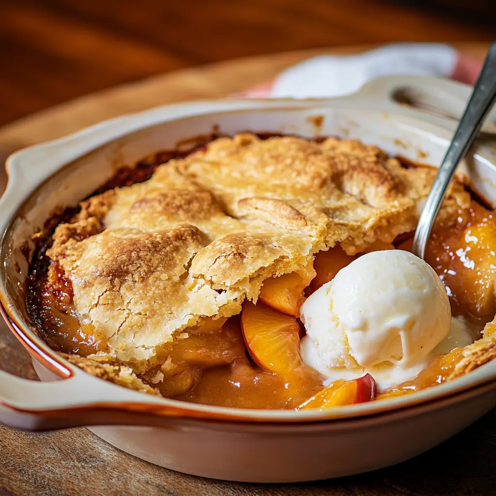 Indulge in this warm peach cobbler recipe with a flaky crust and juicy filling. Perfect for celebrating Martin Luther King Jr.’s legacy.