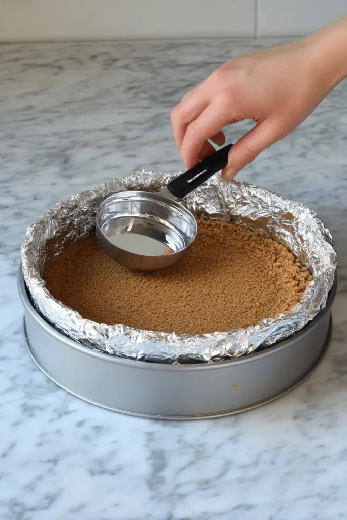 Stand mixer blending cream cheese filling for homemade New York Cheesecake