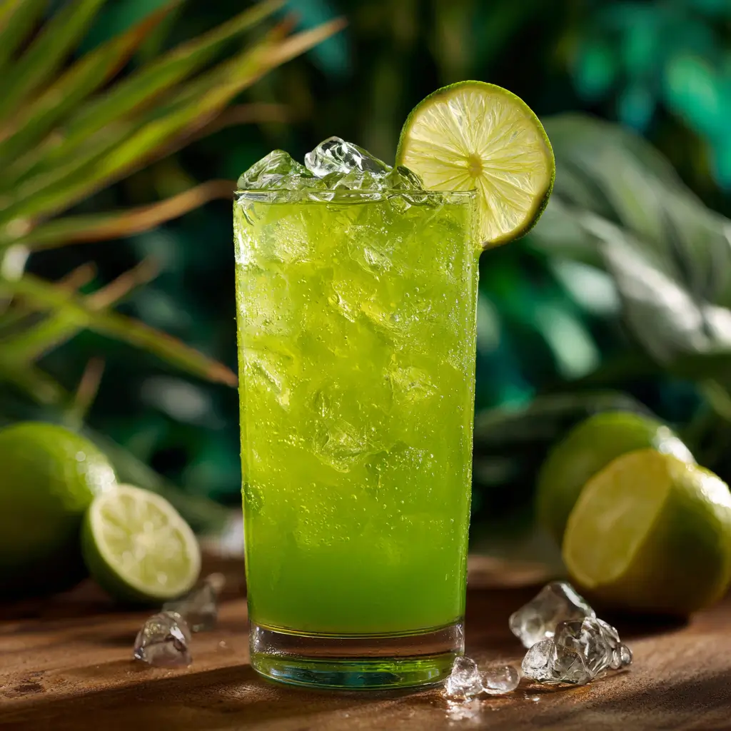 liquid maria juana drink in highball glass