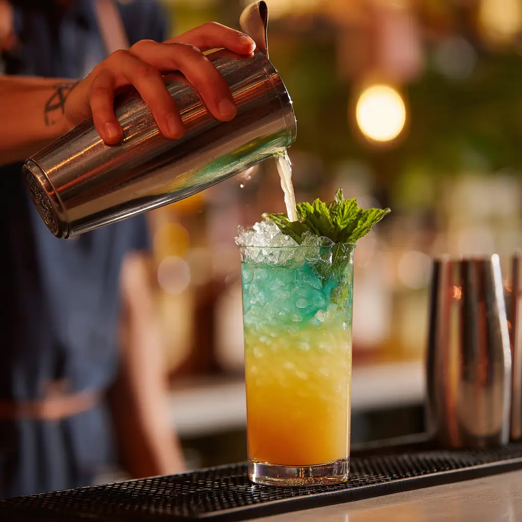 shaking liquid maria juana cocktail