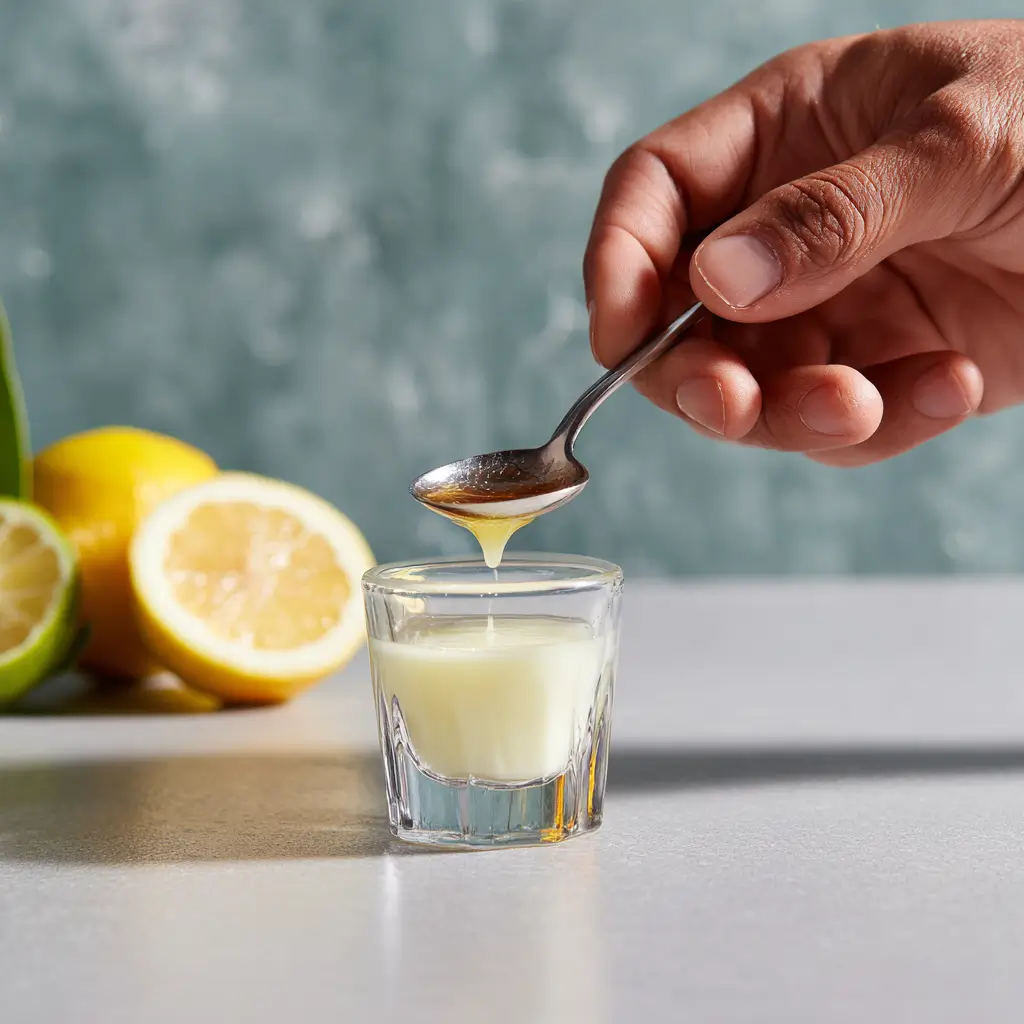 Mixing a Brazilian Mounjaro drink at home